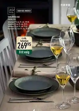 Imerco Sofia Riflet stel, DKK 269.95 tilbud