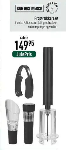 Imerco Proptrækkersæt, DKK 149.95 tilbud