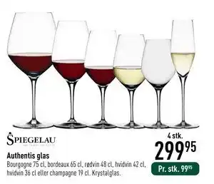 Imerco Authentis glas, DKK 299.95 tilbud