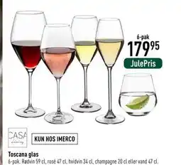 Imerco Toscana glas, DKK 179.95 tilbud