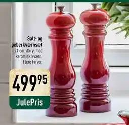 Imerco Salt- og peberkværnsæt, DKK 499.95 tilbud