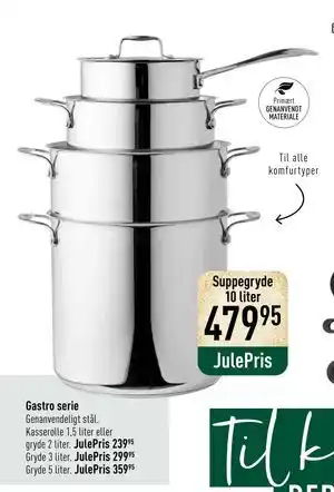 Imerco Gastro serie, DKK 479.95 tilbud