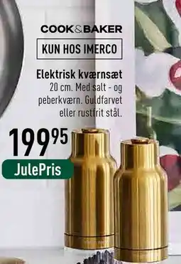 Imerco Elektrisk kværnsæt, DKK 199.95 tilbud
