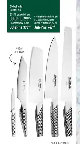 Imerco Global kniv, DKK 299.95 tilbud