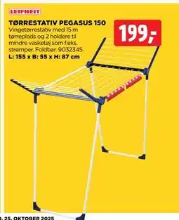 jem & fix TØRRESTATIV PEGASUS 150, DKK 199 tilbud