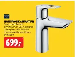 jem & fix HÅNDVASKARMATUR, DKK 699 tilbud