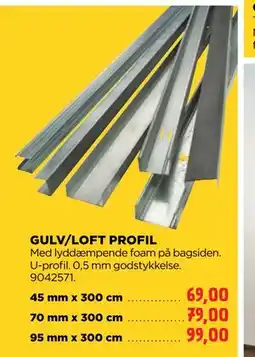 jem & fix GULV/LOFT PROFIL tilbud