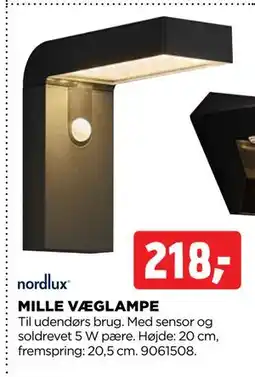 jem & fix MILLE VÆGLAMPE, DKK 218 tilbud