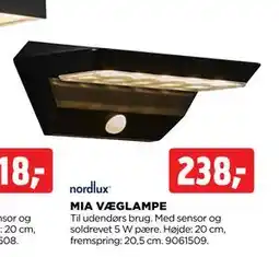 jem & fix MIA VÆGLAMPE, DKK 238 tilbud