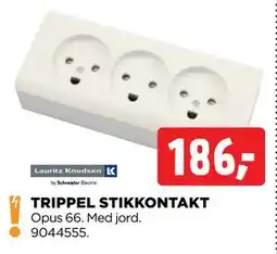 jem & fix TRIPPEL STIKKONTAKT, DKK 186 tilbud