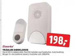 jem & fix TRÅDLØS DØRKLOKKE, DKK 198 tilbud