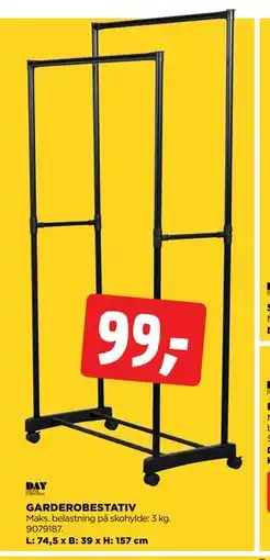 jem & fix GARDEROBESTATIV, DKK 99 tilbud