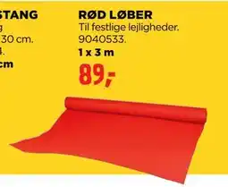 jem & fix RØD LØBER, DKK 89 tilbud