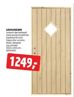 jem & fix UDHUSDØR, DKK 1249 tilbud