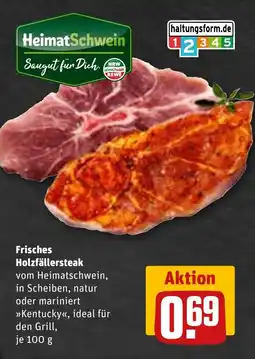 REWE DE Frisches Holzfällersteak tilbud