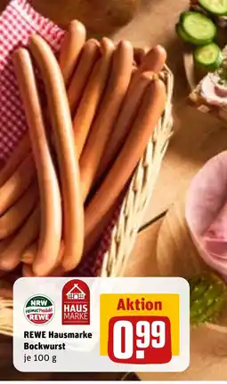REWE DE REWE Hausmarke Bockwurst tilbud