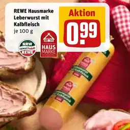 REWE DE REWE Hausmarke Leberwurst mit Kalbfleisch tilbud