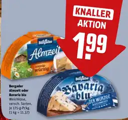 REWE DE Bergader Almzeit oder Bavaria blu tilbud