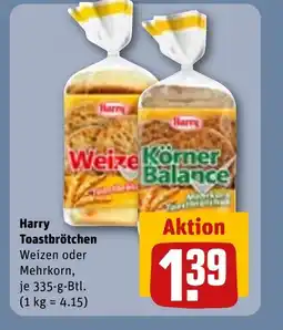 REWE DE Harry Toastbrötchen tilbud