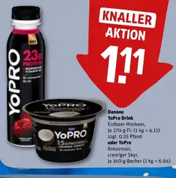 REWE DE Danone YoPro Drink oder YoPro tilbud