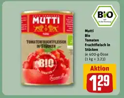 REWE DE Mutti Bio Tomaten Fruchtfleisch in Stücken tilbud