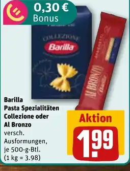 REWE DE Barilla Pasta Spezialitäten Collezione oder Al Bronzo tilbud