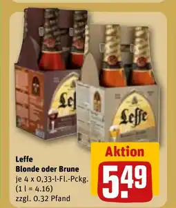 REWE DE Leffe Blonde oder Brune tilbud