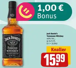 REWE DE JACK DANIEL'S Tennessee Whiskey tilbud