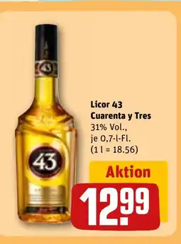 REWE DE Licor 43 Cuarenta y Tres tilbud