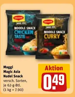REWE DE Maggi Magic Asia Nudel Snack tilbud