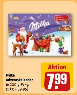 REWE DE Milka Adventskalender tilbud