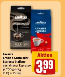 REWE DE Lavazza Crema e Gusto oder Espresso Italiano tilbud
