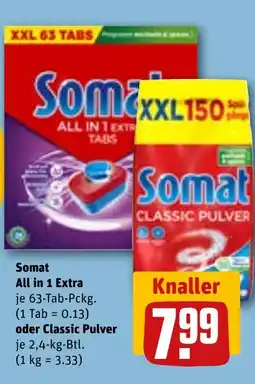 REWE DE Somat All in 1 Extra oder Classic Pulver tilbud