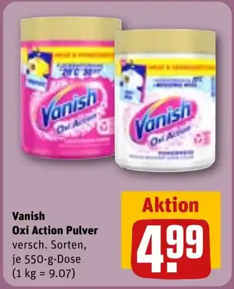 REWE DE Vanish Oxi Action Pulver tilbud