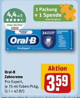 REWE DE Oral-B Zahncreme tilbud