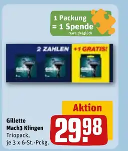 REWE DE Gillette Mach3 Klingen tilbud