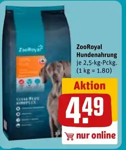REWE DE ZooRoyal Hundenahrung tilbud