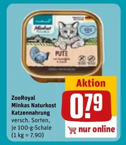 REWE DE ZooRoyal Minkas Naturkost Katzennahrung tilbud
