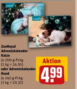 REWE DE ZooRoyal Adventskalender Katze oder Adventskalender Hund tilbud