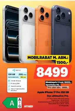 Power Apple iPhone 17 Pro 256 GB IP17PR256GDBL tilbud