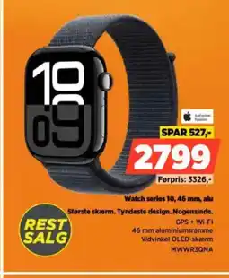 Power Watch series 10, 46 mm, alu MWWR3QNA tilbud