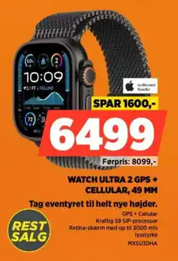 Power WATCH ULTRA 2 GPS + Cellular, 49 MM MX5U3DHA tilbud