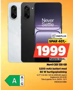 Power Nord CE5 128 GB 52 ONENCE5128BK tilbud