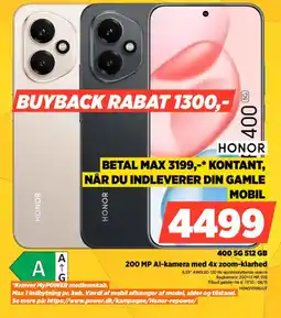 Power HONOR 400 5G 512 GB HON5109BUUT tilbud