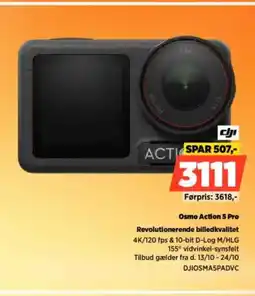 Power Osmo Action 5 Pro DJIOSMASPADVC tilbud