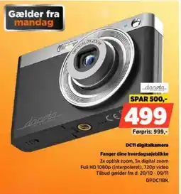 Power DCT digitalkamera DPDC11BK tilbud