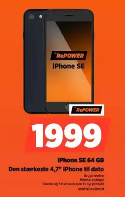 Power iPhone SE 64 GB RPIPSE3648MDN tilbud