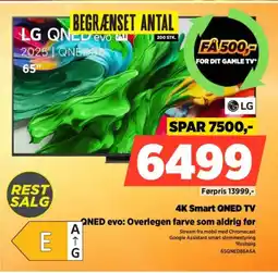 Power LG 4K Smart QNED TV 65QNED86A6A tilbud