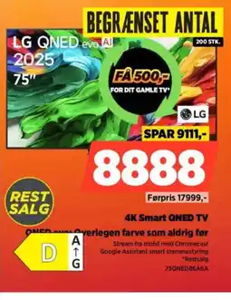 Power LG 4K Smart QNED TV 75QNED86A6A tilbud