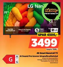 Power LG 4K Smart NanoCell TV 55NANO8EA6A tilbud